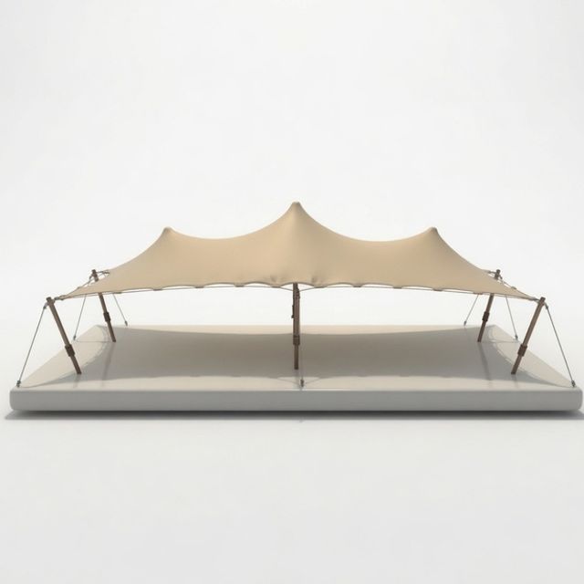 Bedu tent model with all sides open