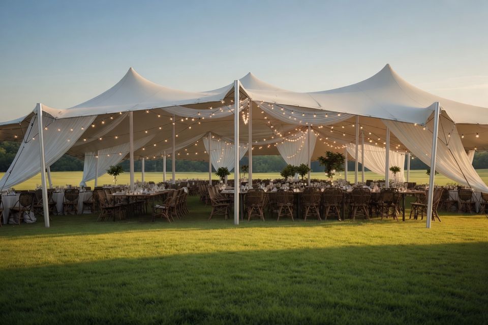 Large Bedouin tent for outdoor events and weddings