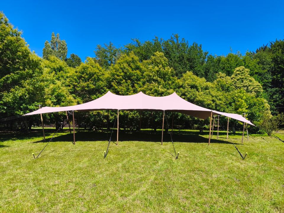 Bedouin stretch tent for a summer garden event
